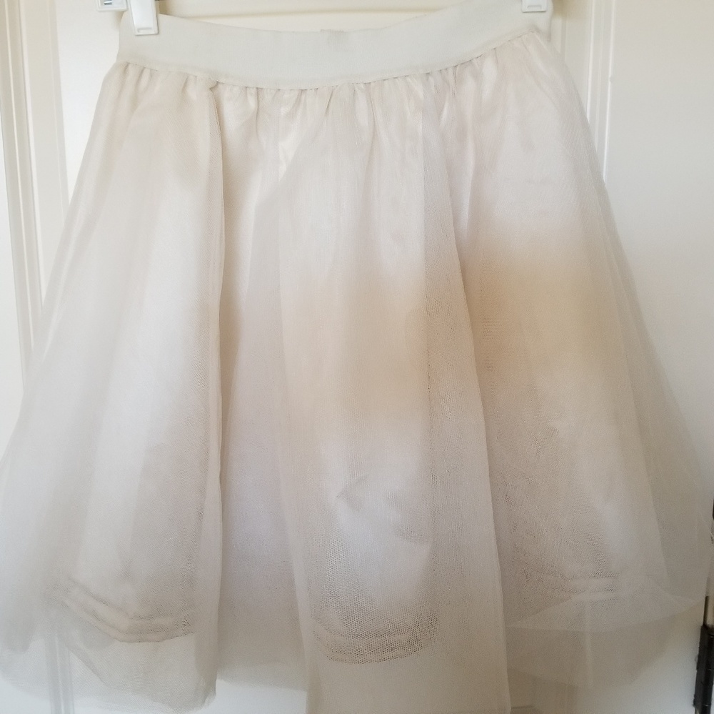 Ivory tulle skirt